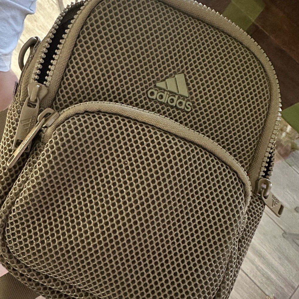 Adidas Olive Mesh Crossbody/Backpack